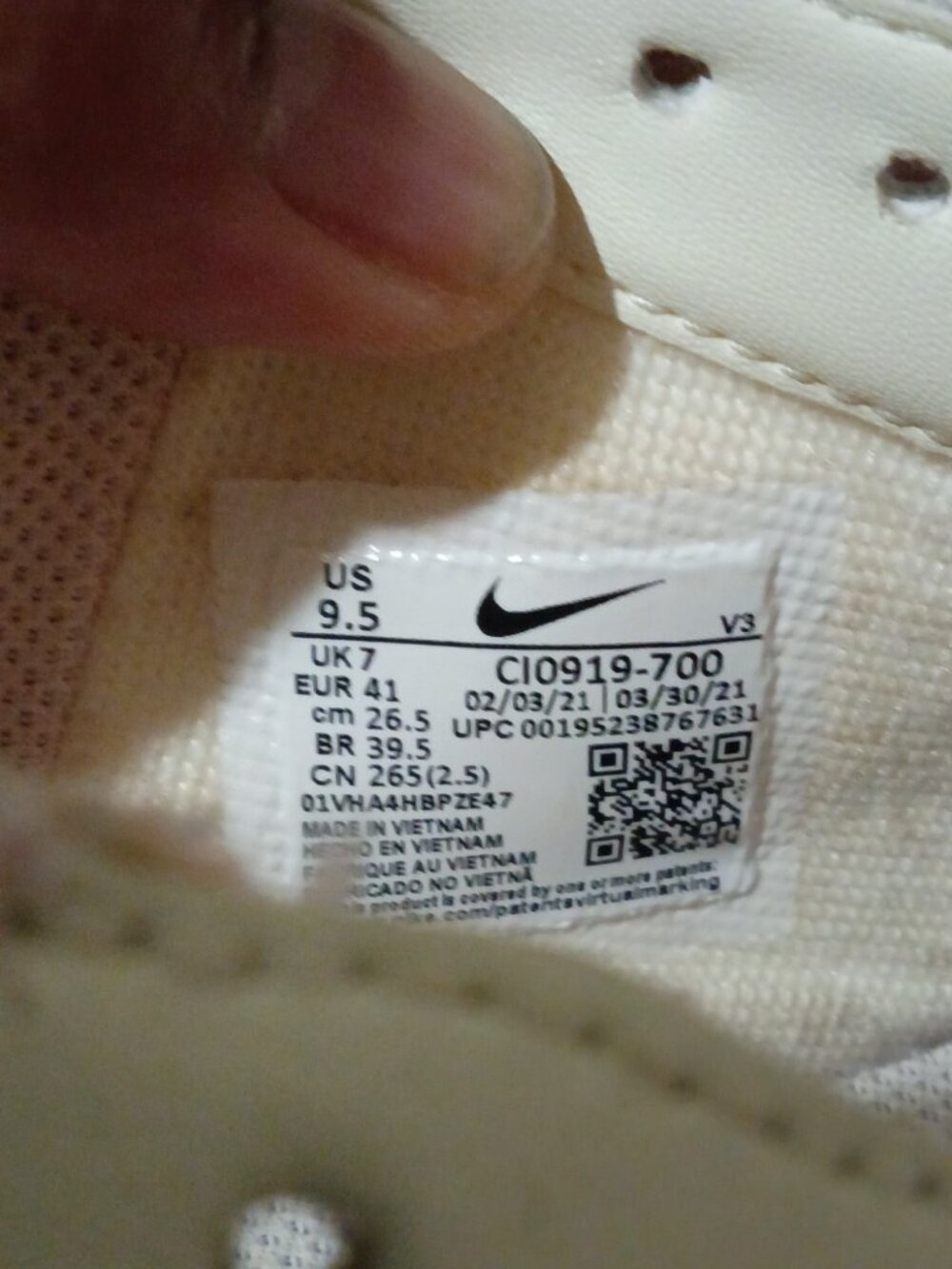 Nike Air Force 1 Shadow Women Size 9.5 US Cashmere Sneakers Shoe CI0919-700 2021 - Picture 2 of 14